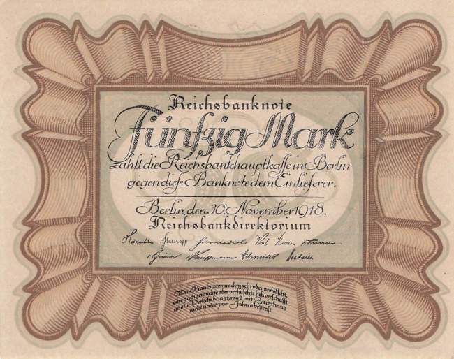 50 Mark 1918 G